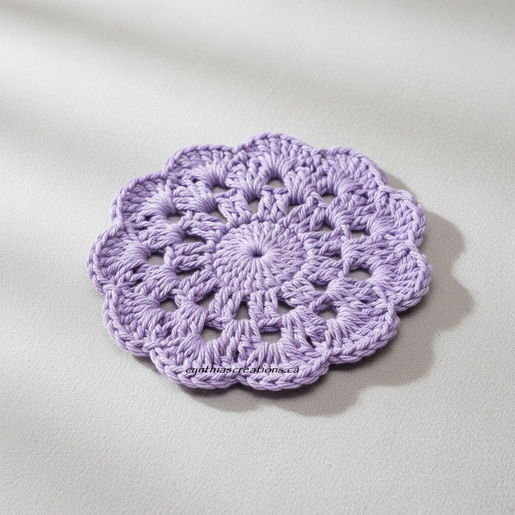 Crochet Flower Coasters