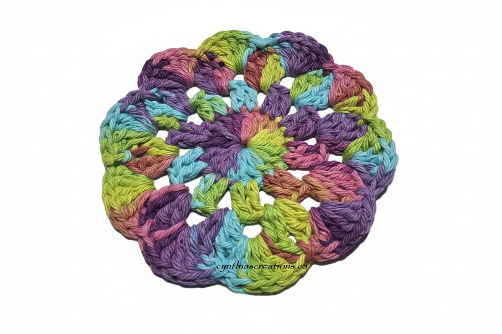 Crochet Flower Coasters