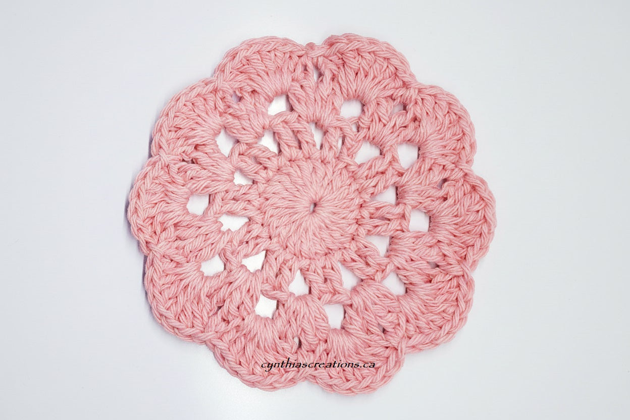 Crochet Flower Coasters