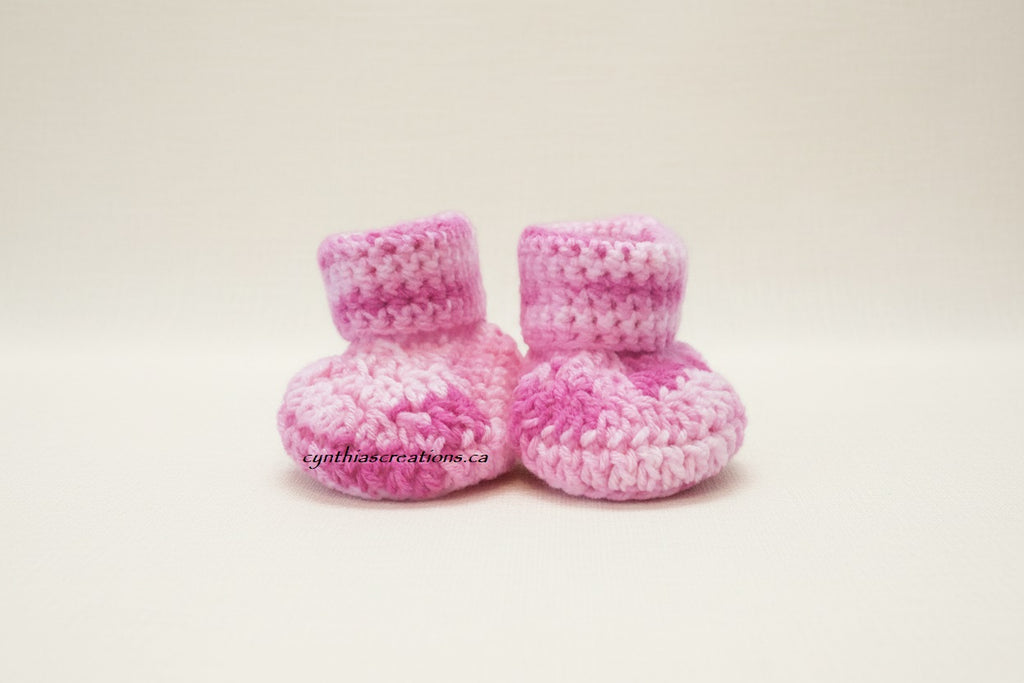 Crochet Baby Booties & Hat Set