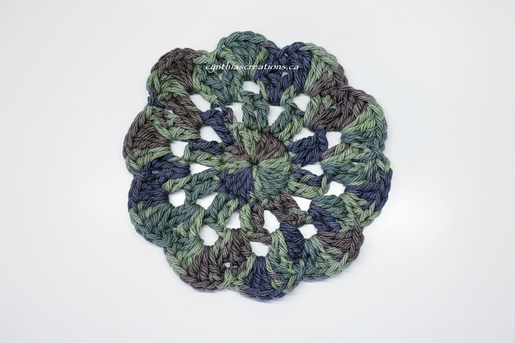Crochet Flower Coasters