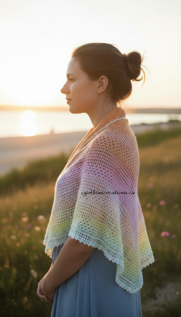 Crochet Gradient Shawls