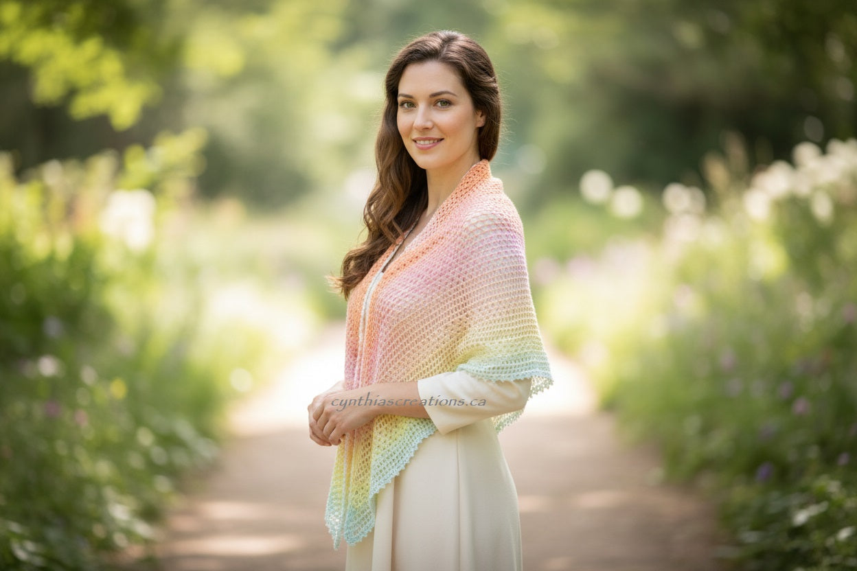 Crochet Gradient Shawls