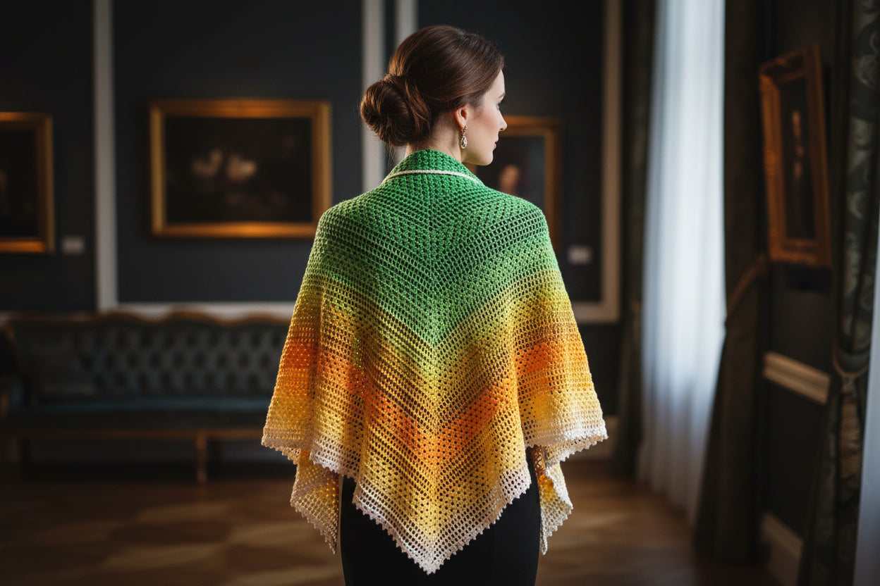 Crochet Gradient Shawl