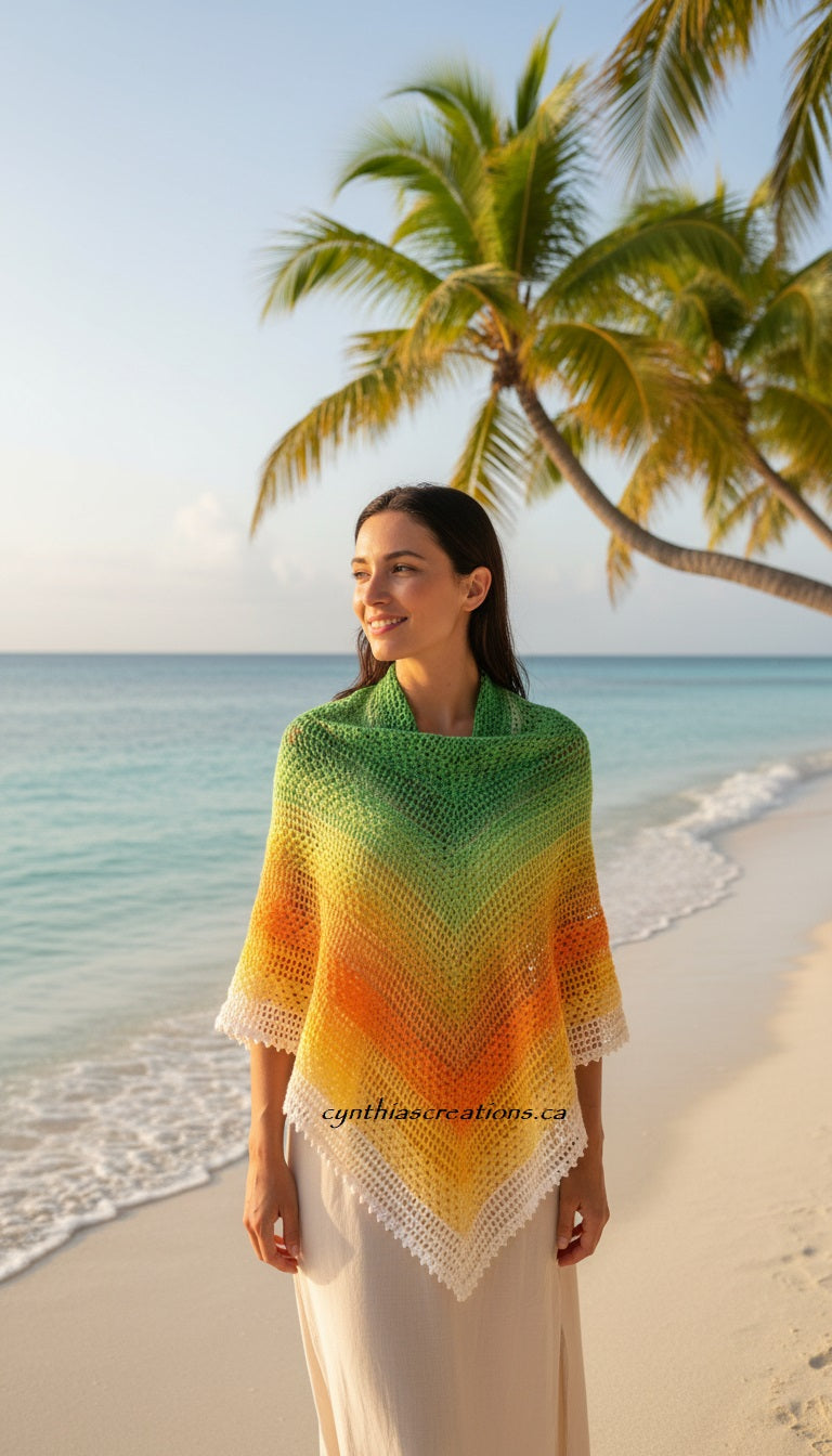 Crochet Gradient Shawls