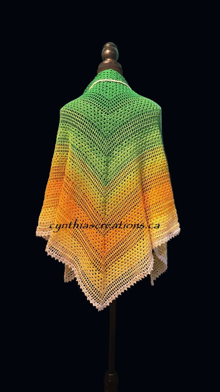 Crochet Gradient Shawls
