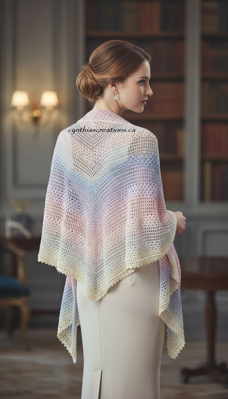 Crochet Gradient Shawls