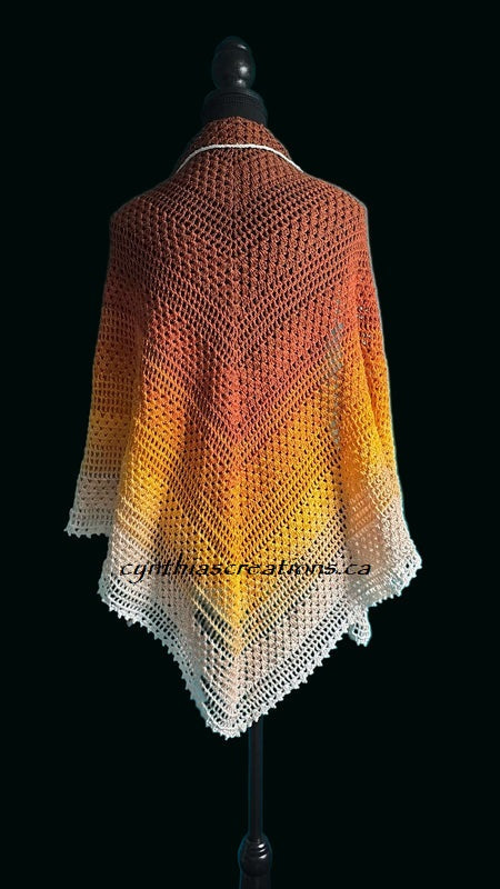 Crochet Gradient Shawls