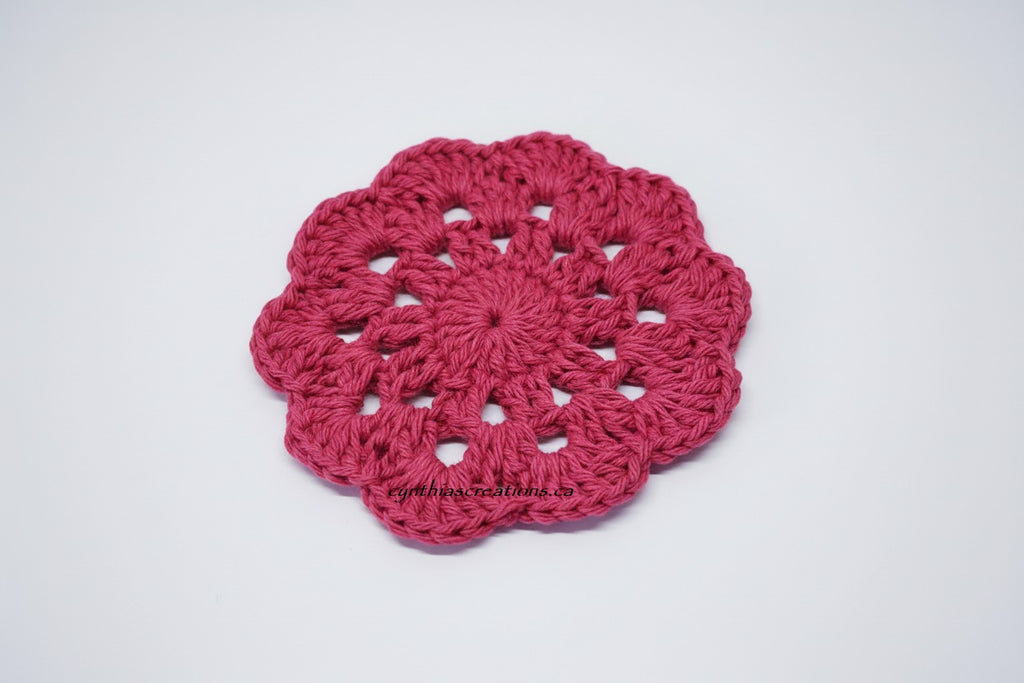 Crochet Flower Coasters