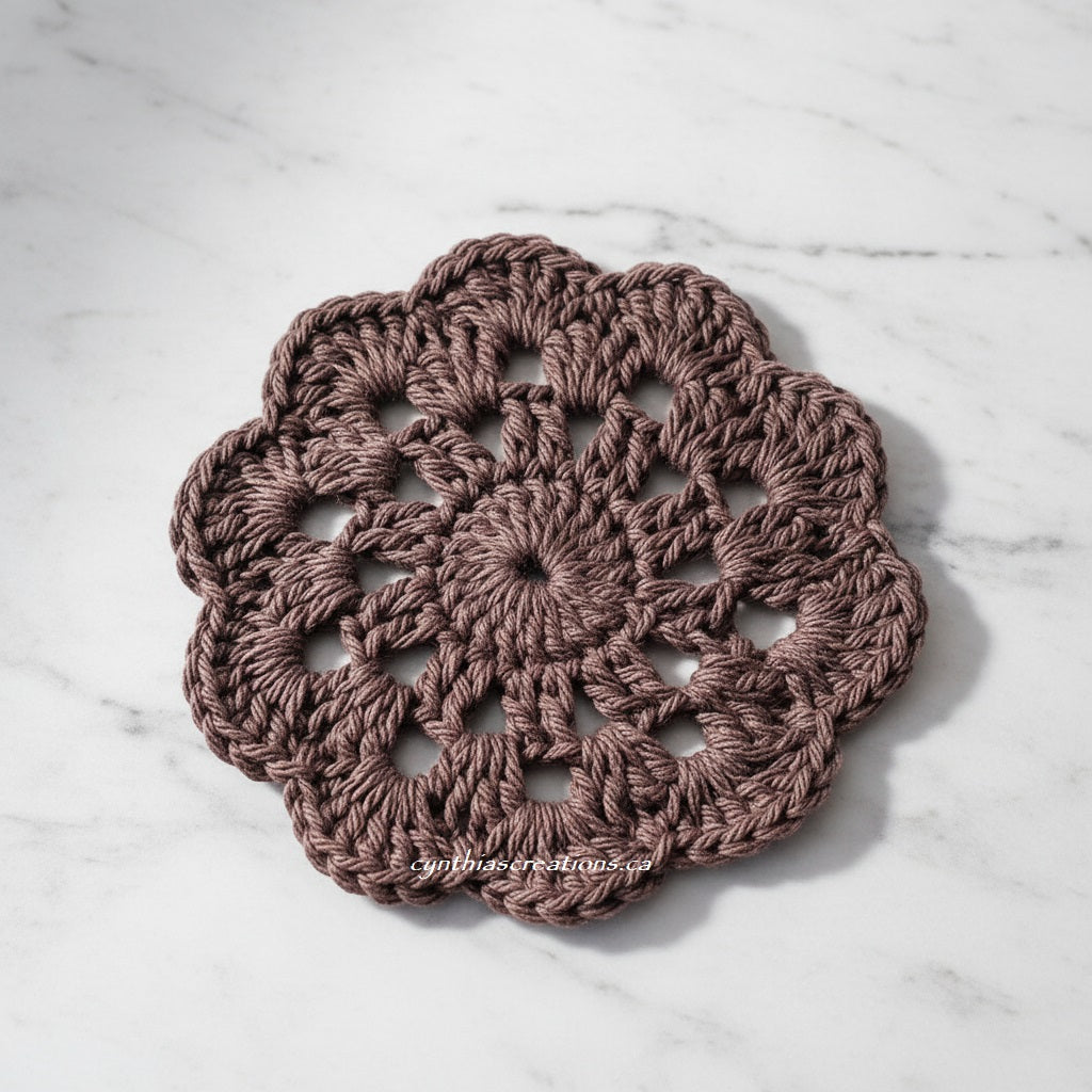 Crochet Flower Coasters