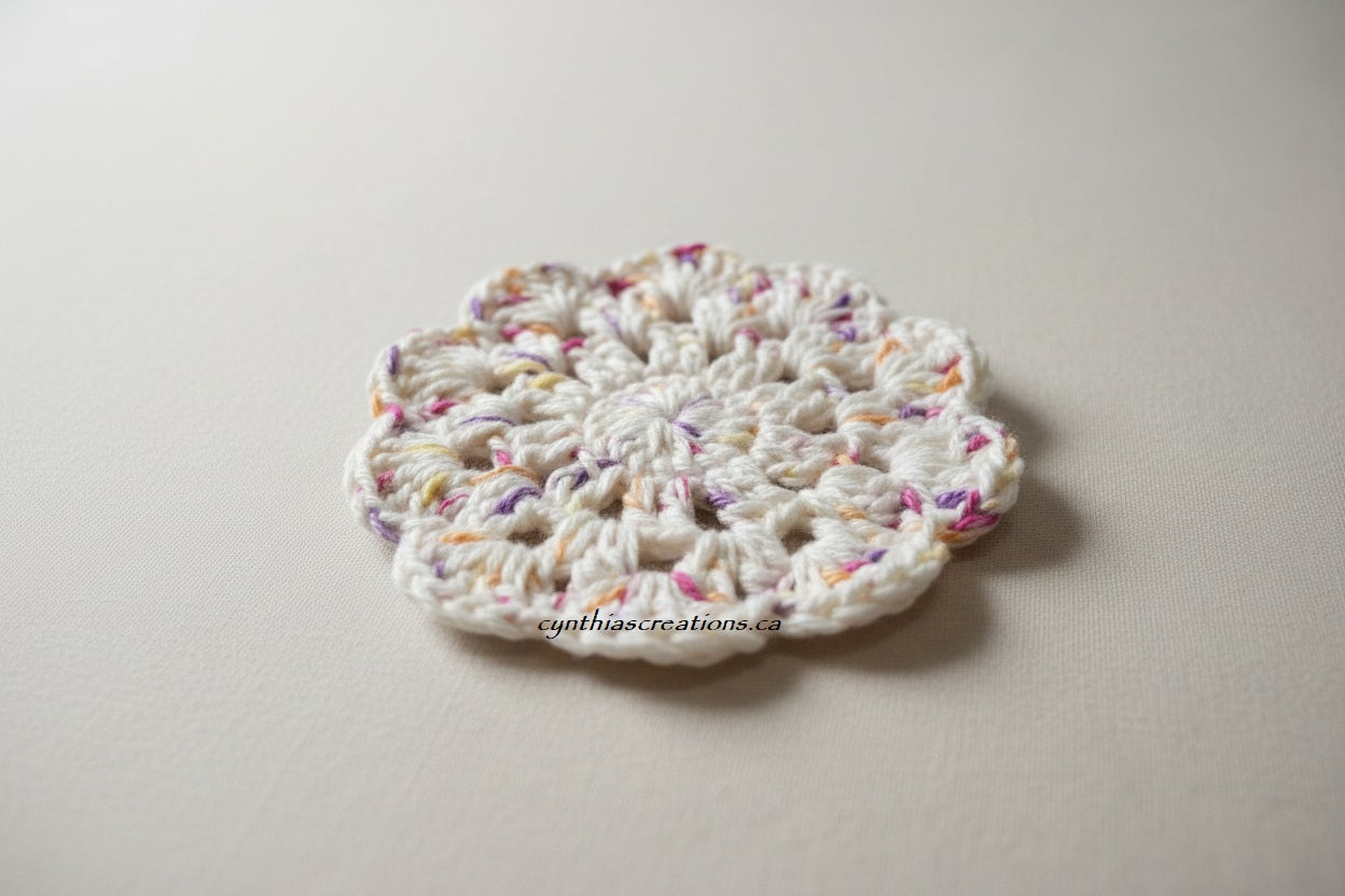 Crochet Flower Coasters
