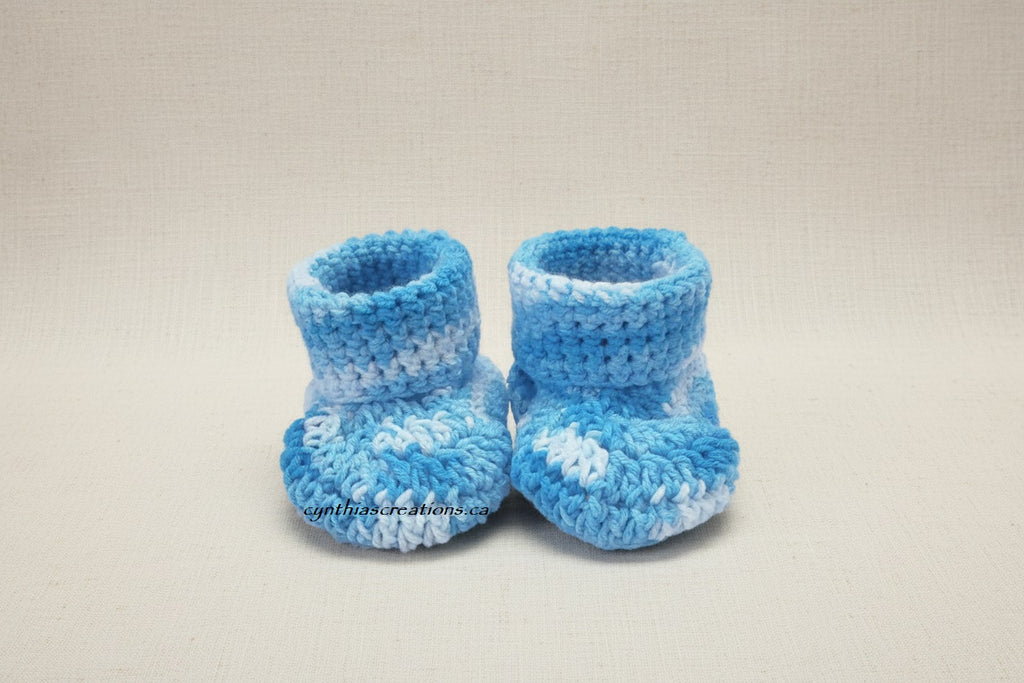 Crochet Baby Booties & Hat Set
