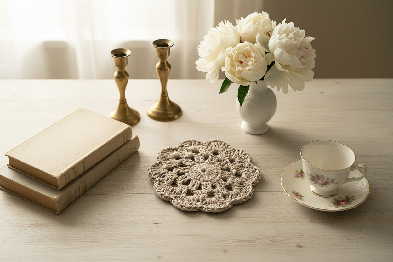 Crochet Flower Coasters