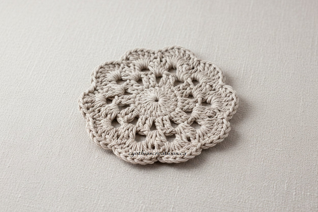 Crochet Flower Coasters