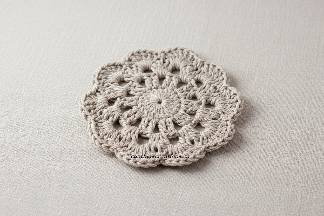 Crochet Flower Coasters