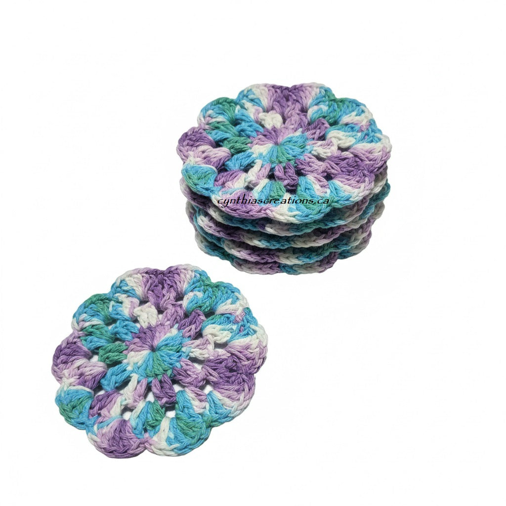 Crochet Flower Coasters