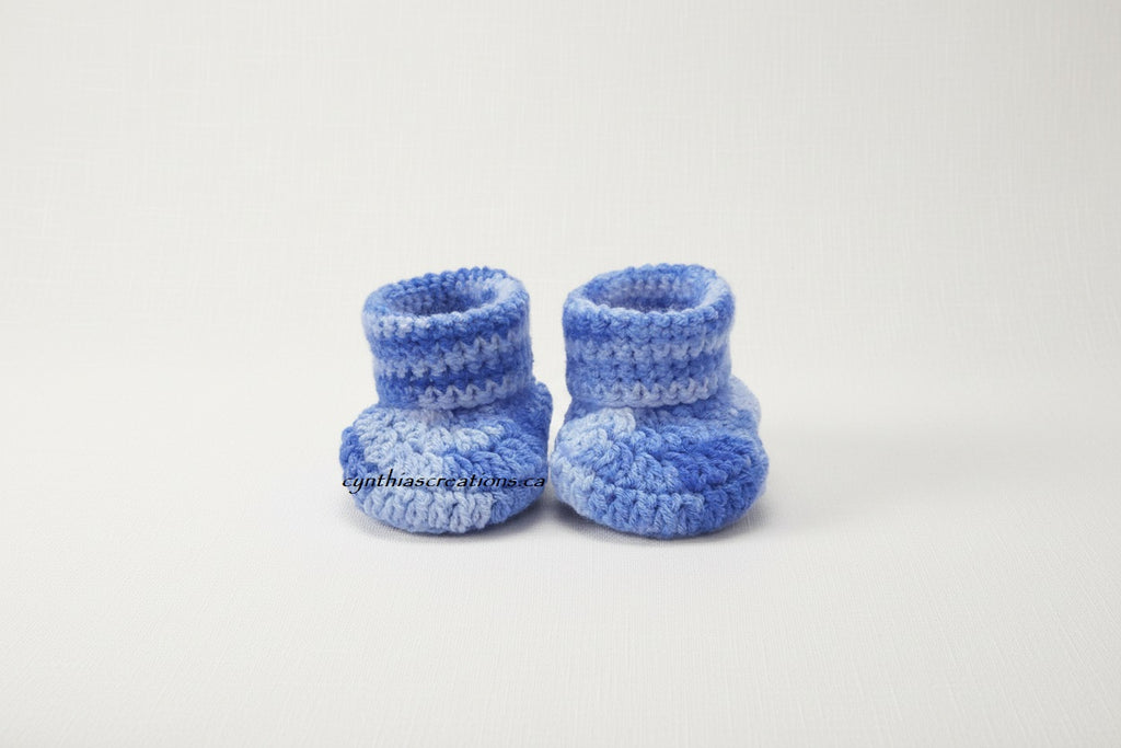 Crochet Baby Booties & Hat Set