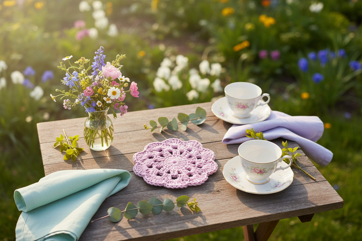 Crochet Flower Coasters