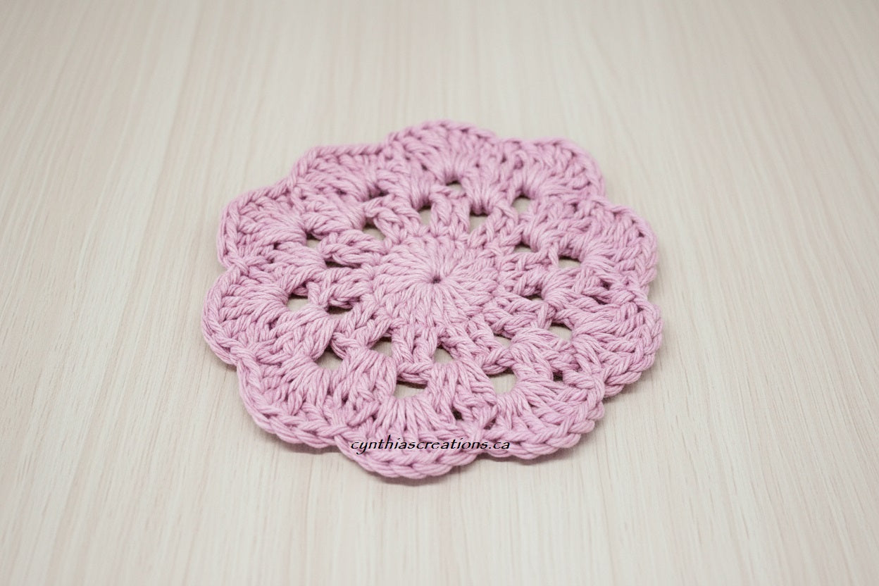 Crochet Flower Coasters