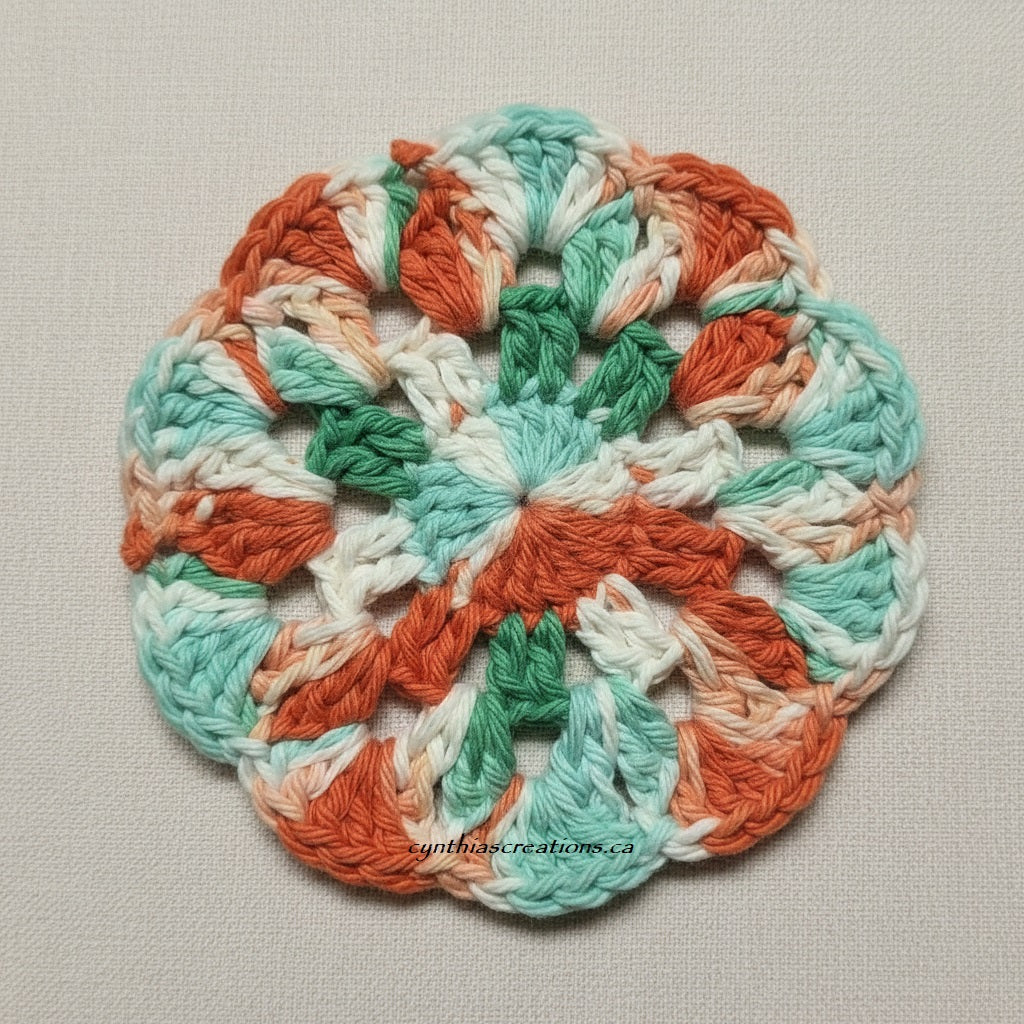 Crochet Flower Coasters