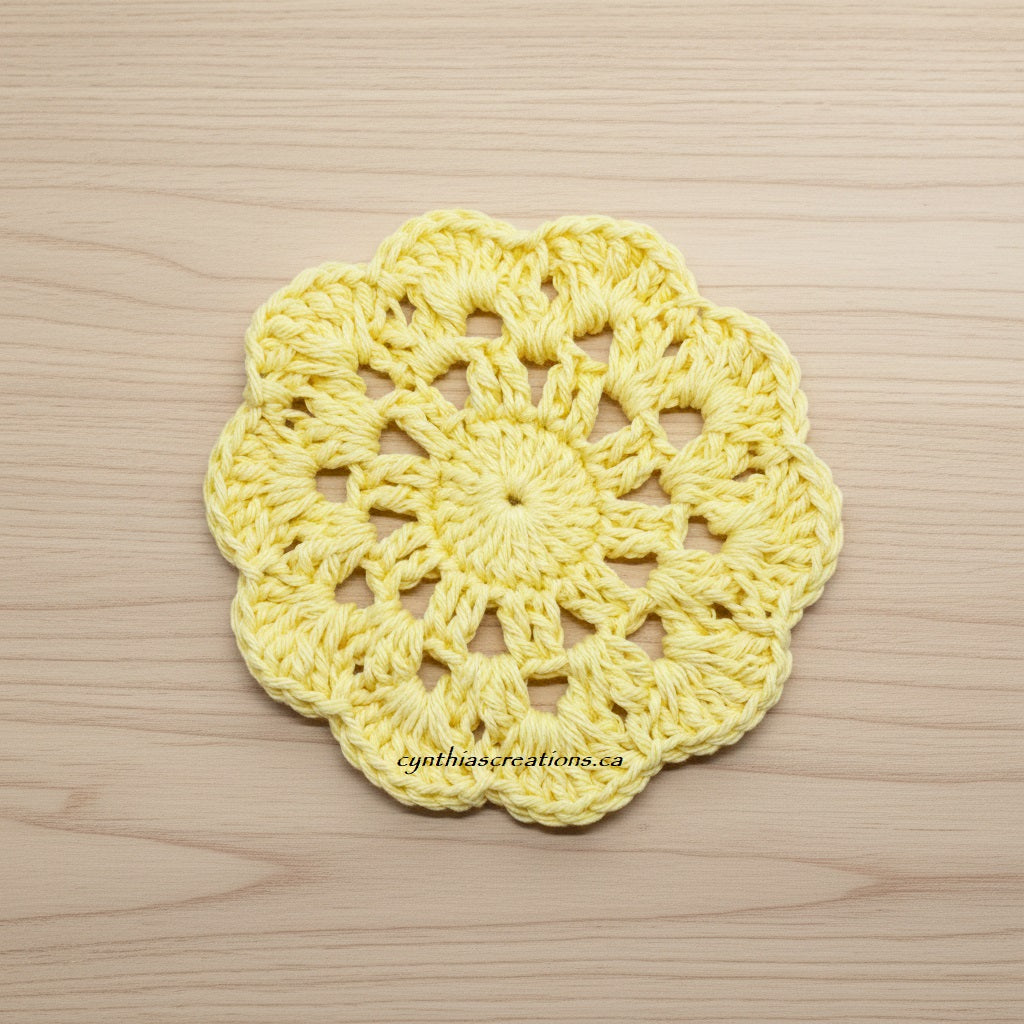 Crochet Flower Coasters
