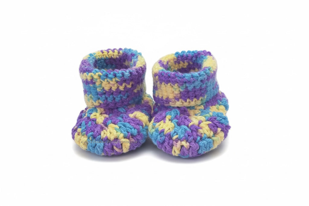 Crochet Baby Booties & Hat Set