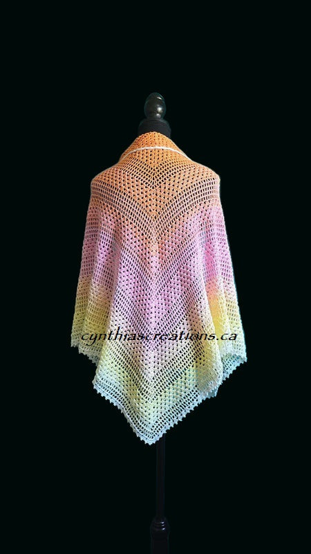 Crochet Gradient Shawls